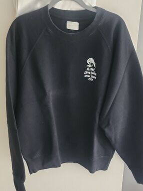 Aime Leon Dore Black Crewneck Sweatshirt - Small Logo